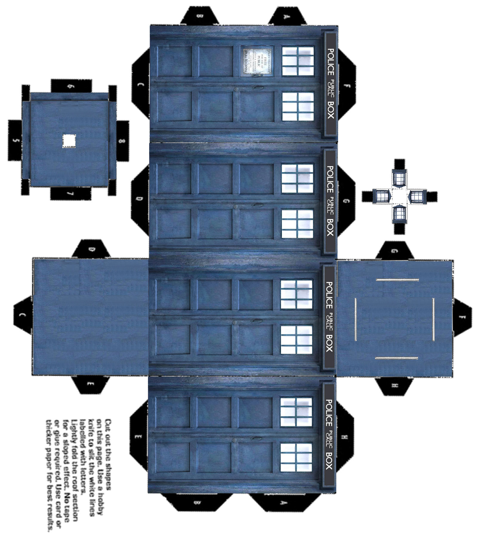 Printable 3D TARDIS Doctor Who Tardis Doctor Who Party